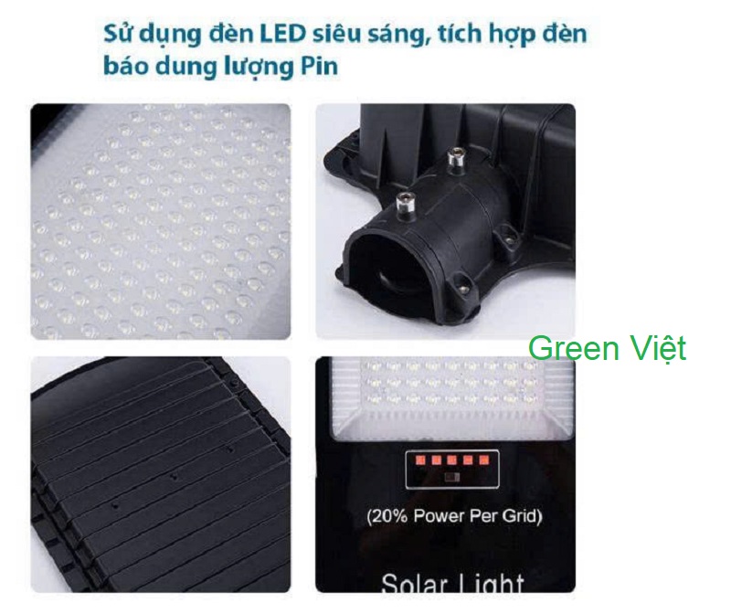 Đèn đường năng lượng mặt trời Jindian 300W JD-798