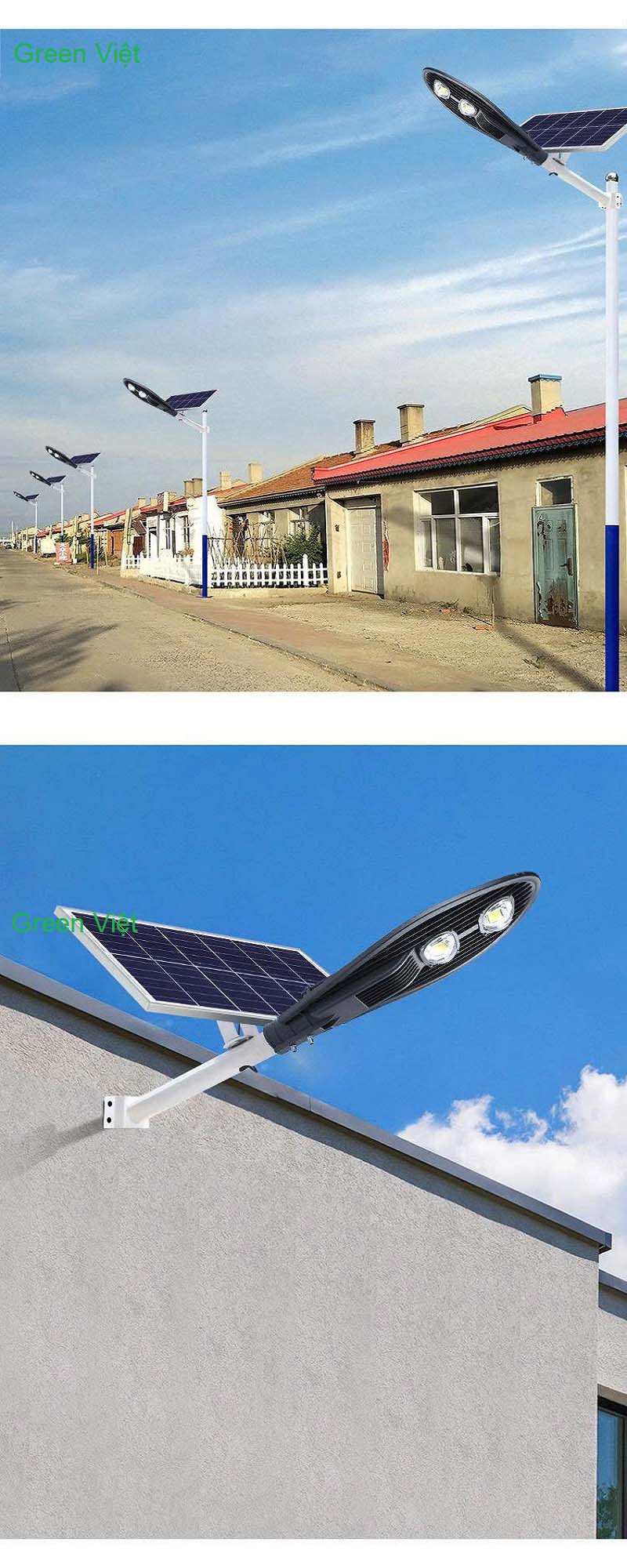 Đèn đường năng lượng mặt trời lá cao áp L100W