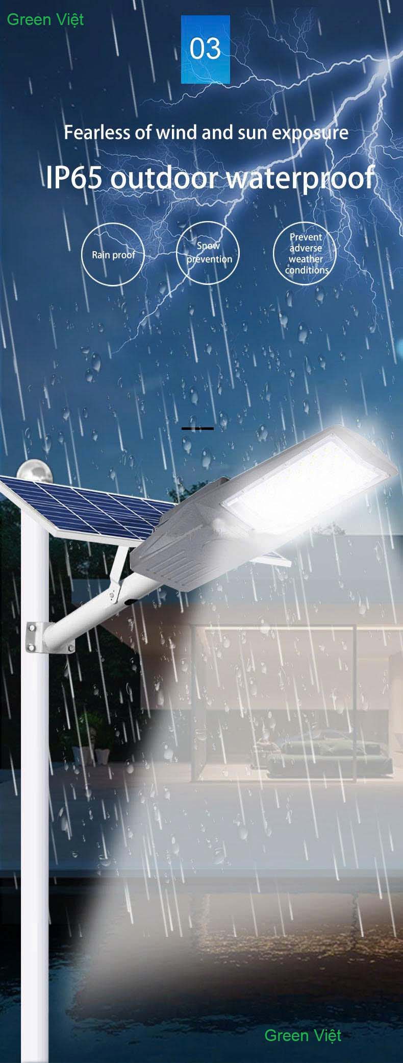 Đèn Đường Năng Lượng Mặt Trời Z98-1000W