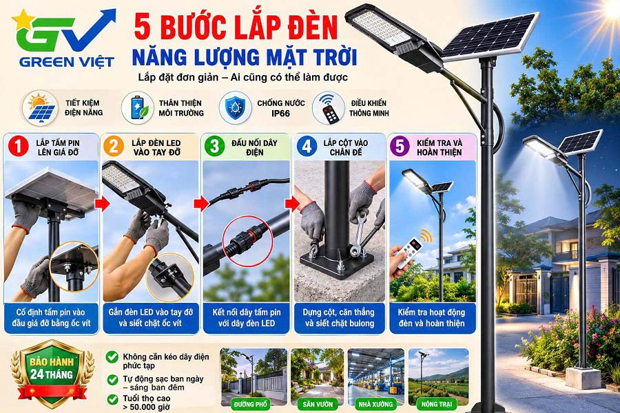Đèn Đường Năng Lượng Mặt Trời Z98-1000W