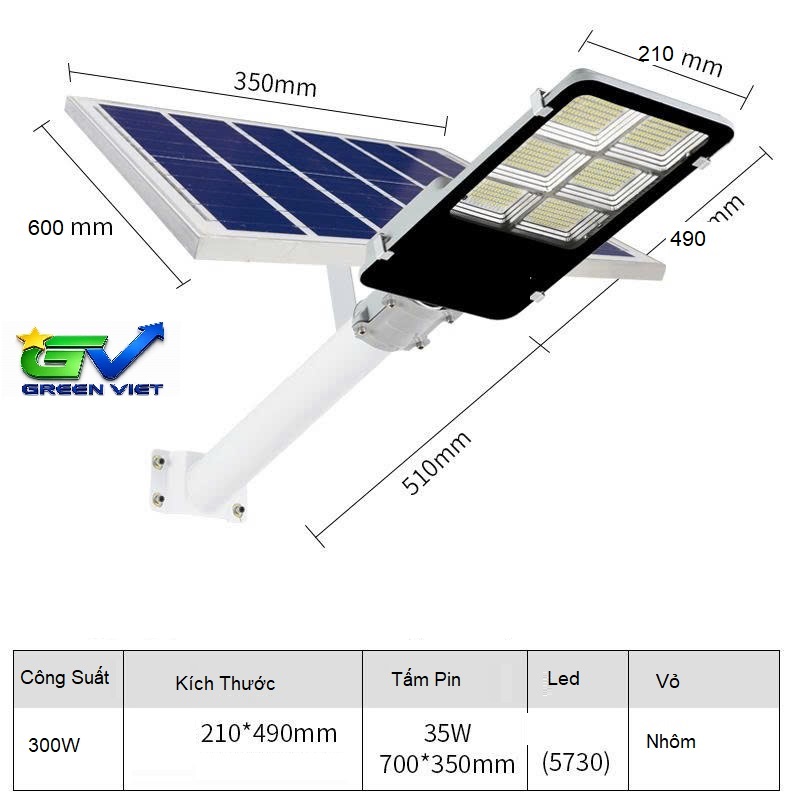 Đèn đường  solar light 300w BV300