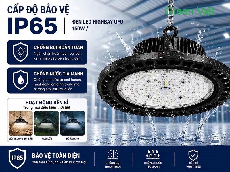 Đèn Led Nhà Xưởng High Bay UFO 150W