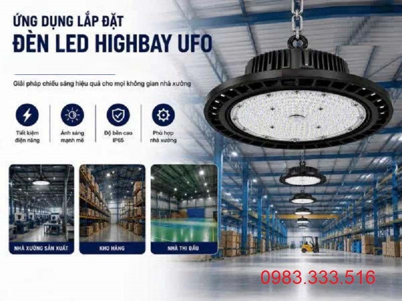 Đèn Led Nhà Xưởng High Bay UFO 200w
