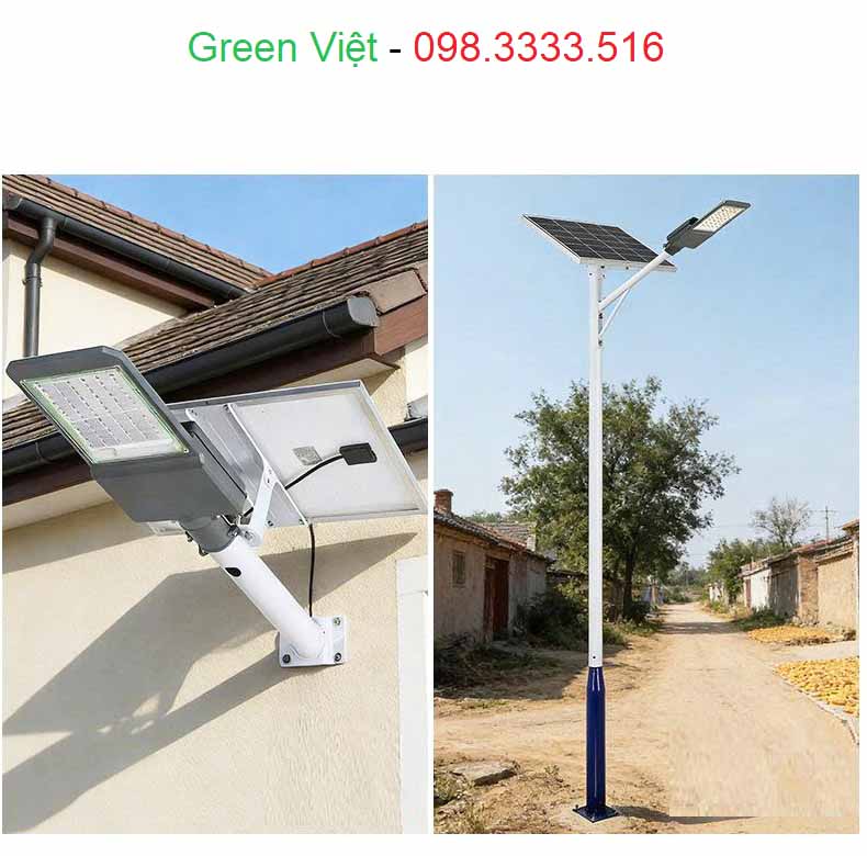 Đèn Măng Lượng Mặt Trời GV-19150 Sân Vườn, Công Trình