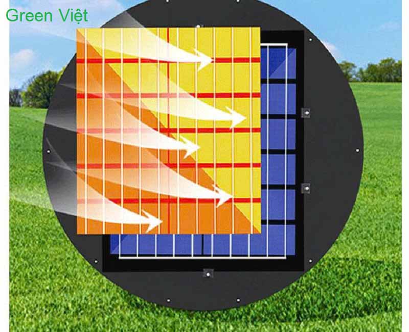 Đèn năng lượng mặt trời sân vườn UFO 1000W nhôm N.UFO.1000