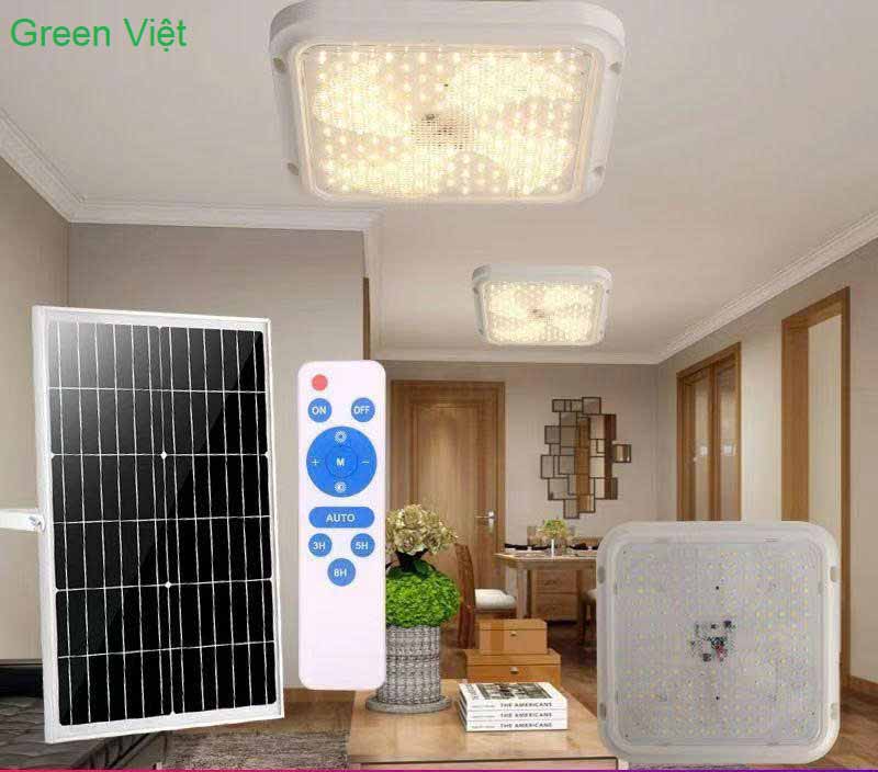 Đèn năng lượng mặt trời 200w TOT-200 ốp trần trong nhà