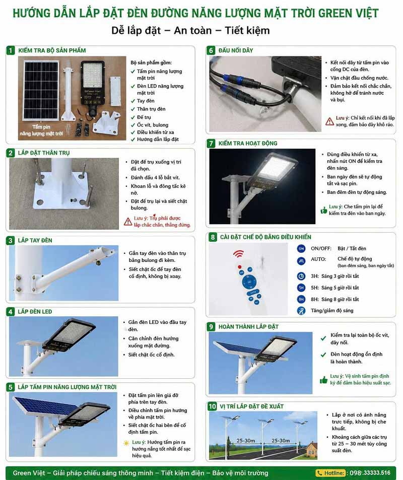 Đèn năng lượng mặt trời 500W BCV500 ánh sáng vàng