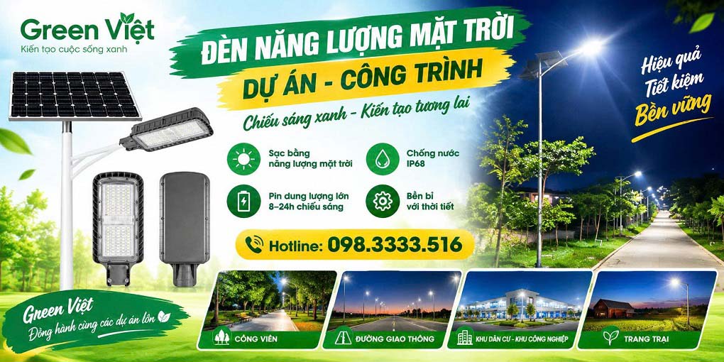 Đèn Năng Lượng Mặt Trời ART 100w 200W Công Trình Dự Án