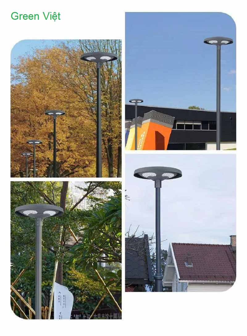 Đèn năng lượng mặt trời sân vườn UFO 1000W nhôm N.UFO.1000