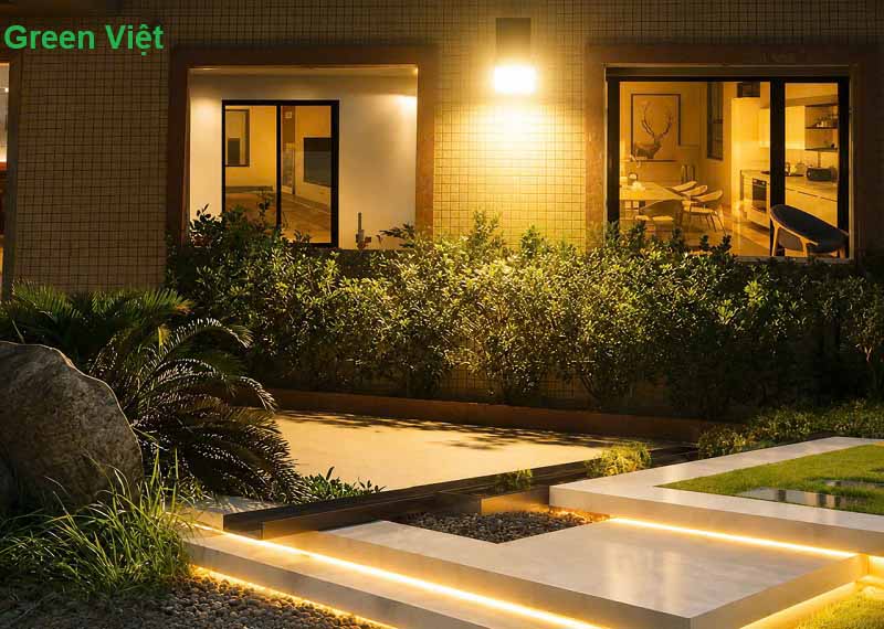 Đèn pha năng lượng mặt trời 300w DPSV300 ánh sáng vàng