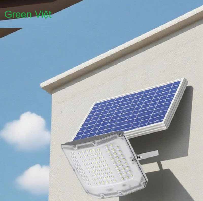 Đèn pha năng lượng mặt trời FL-100W, 200W, 300W 3 mặt mẫu mới 2026