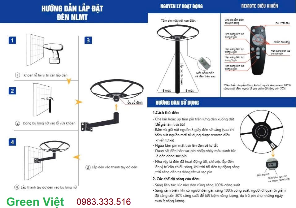 Đèn Sân Vườn Solar Light UFO1000 1000W