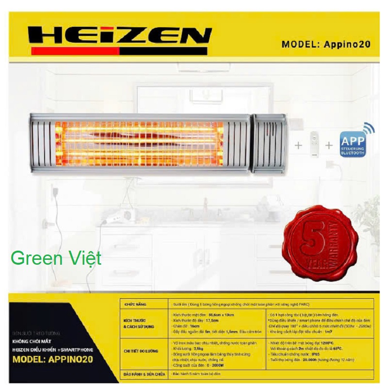 Đèn Sưởi Nhà Tắm
