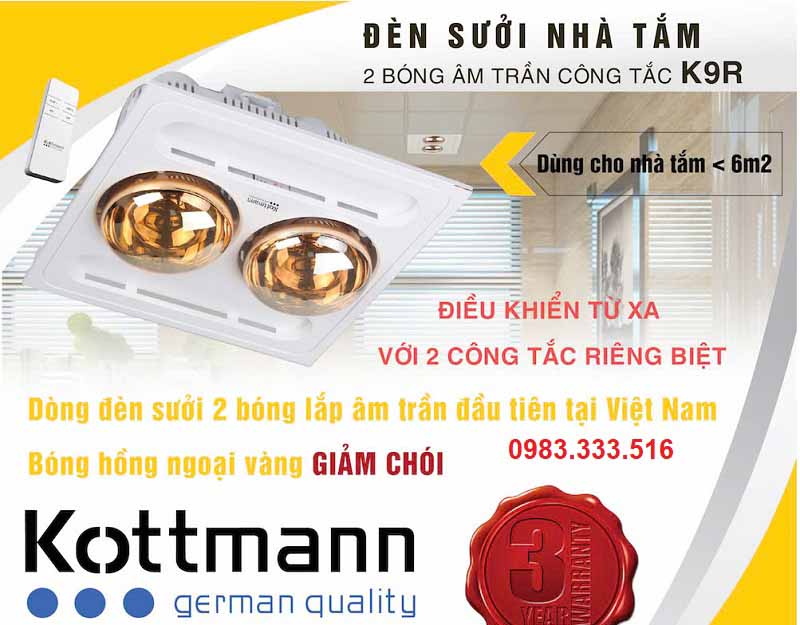 Đèn Sưởi Nhà Tắm
