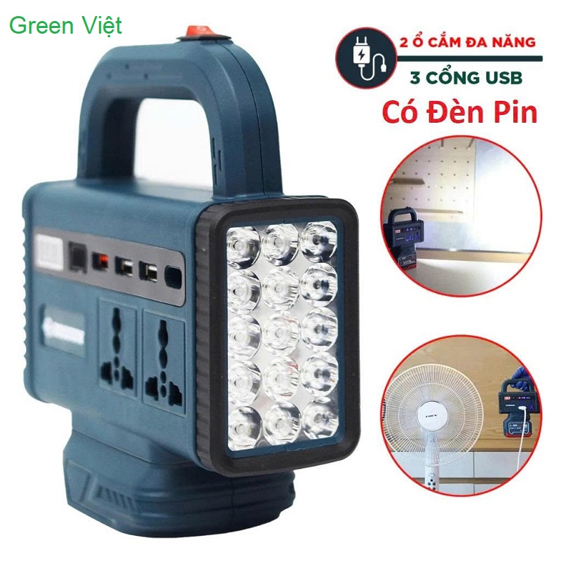 Đèn Tích Điện Siêu Sáng GVD-26 Dùng Pin Đa Năng