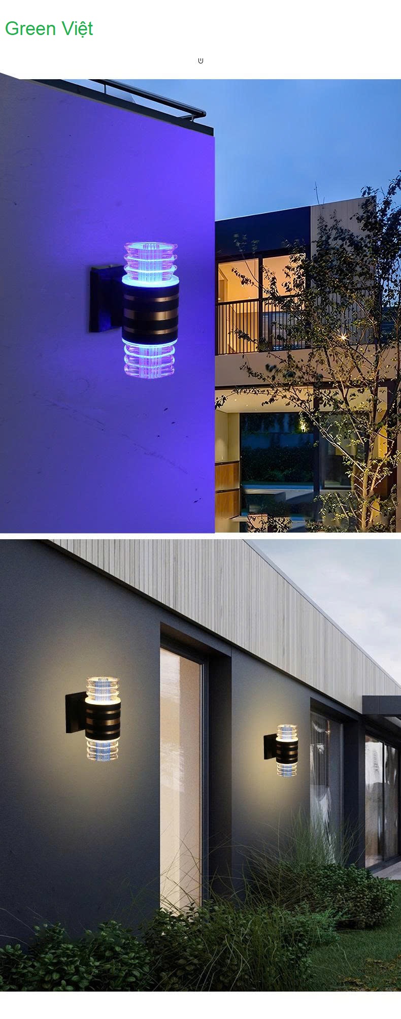 Đèn led trụ pha lê 2 đầu D90 DTTG-02 hình giọt nước