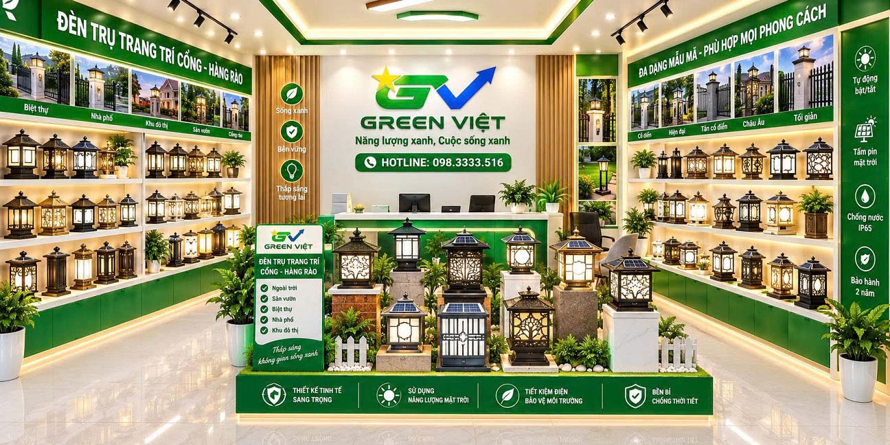 Đèn trụ cổng trang trí
