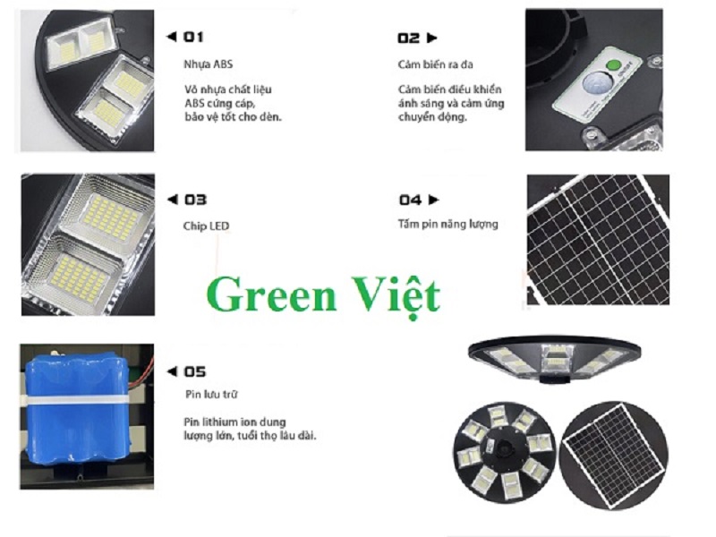 Đèn năng lượng mặt trời UFO 500w