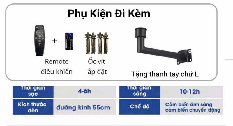 Đèn năng lượng mặt trời UFO 500w