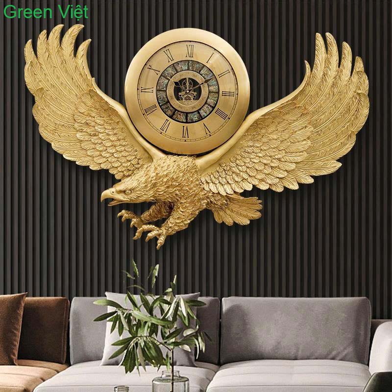 Đồng Hồ Nghệ Thuật DHCCD08A Chim Đại Bàng Bằng Đồng