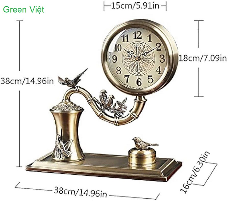 Đồng hồ trang trí để bàn DHDB03 cao cấp