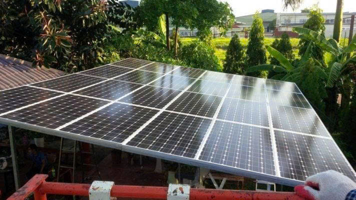 Lắp đặt hệ thống pin năng lượng mặt trời 4kW