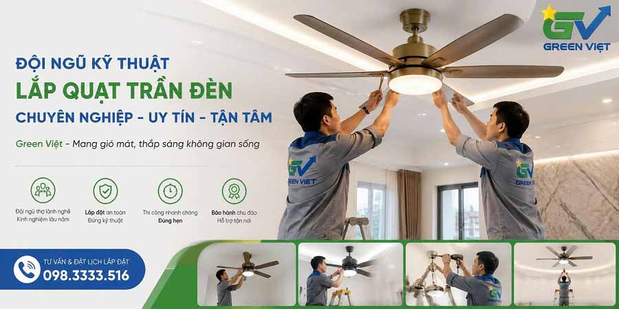 Lăp Quạt Trần Đèn Hồ Chí Minh