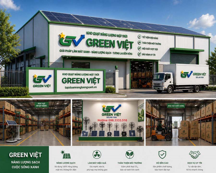 quạt năng lượng mặt trời