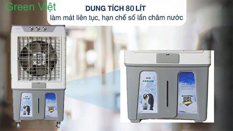Quạt Hơi Nước DK-4500C 80 Lít Làm Mát Nhanh, Êm Ái, An Toàn