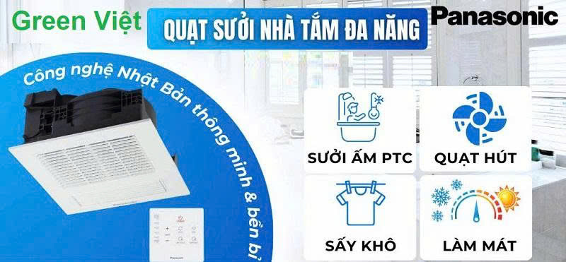 Quạt hút sưởi FV‑30BG3 đa năng Panasonic