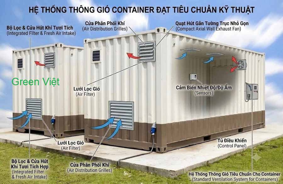 Quạt làm mát Container FA-25M1 Cao Cấp 2026