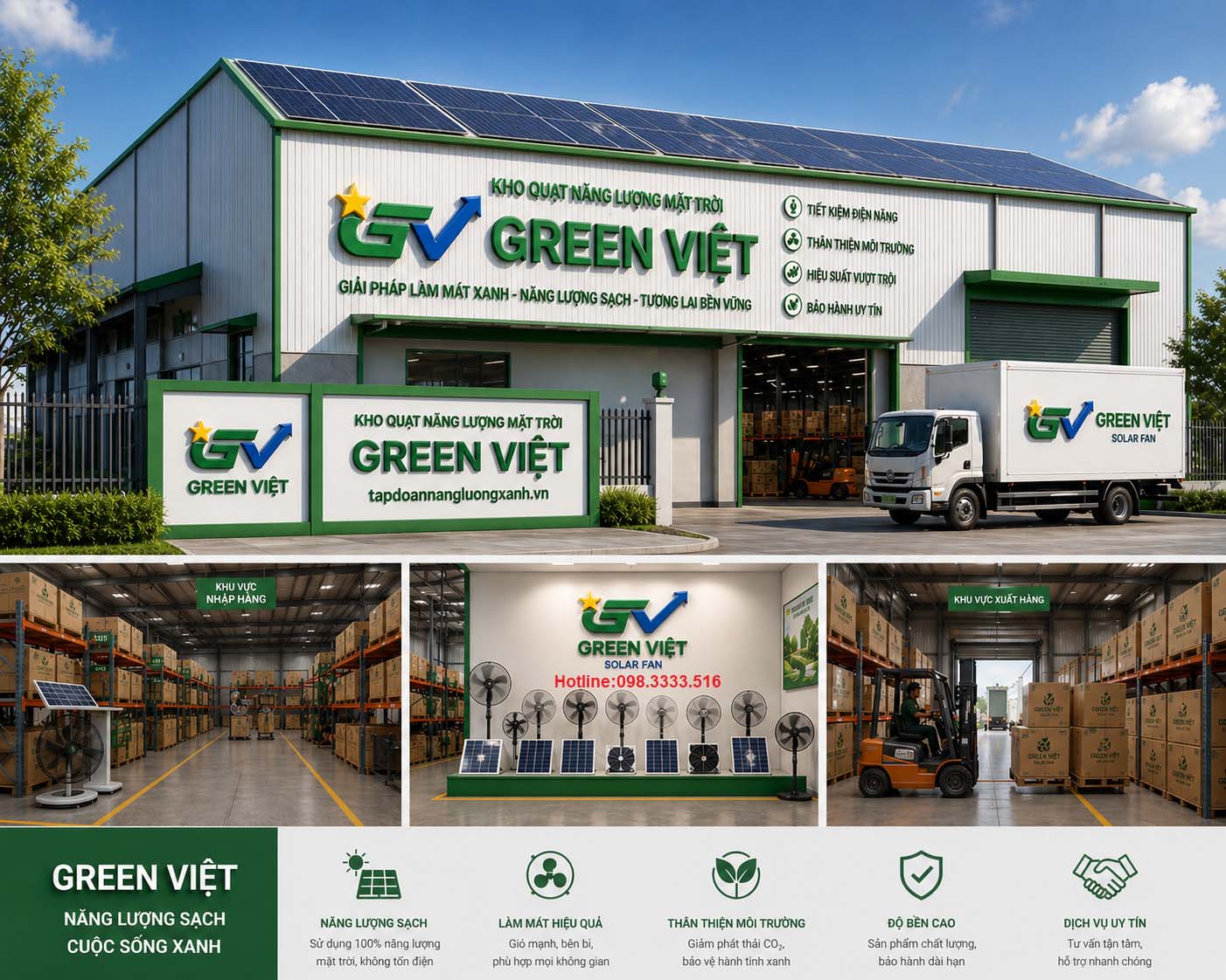 Quạt năng lượng mặt trời