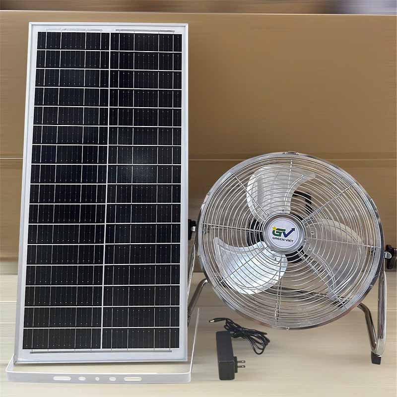 Quạt Năng Lượng Mặt Trời QTB26 Tích Điện Trên 16 Giờ