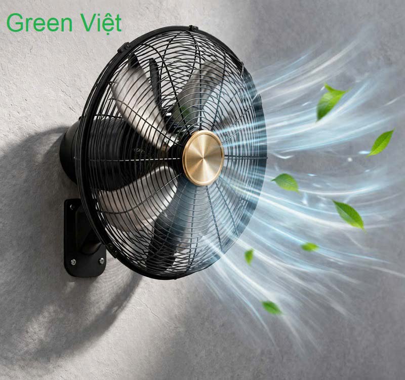 Quạt năng lượng mặt trời QTT06 cao cấp treo tường