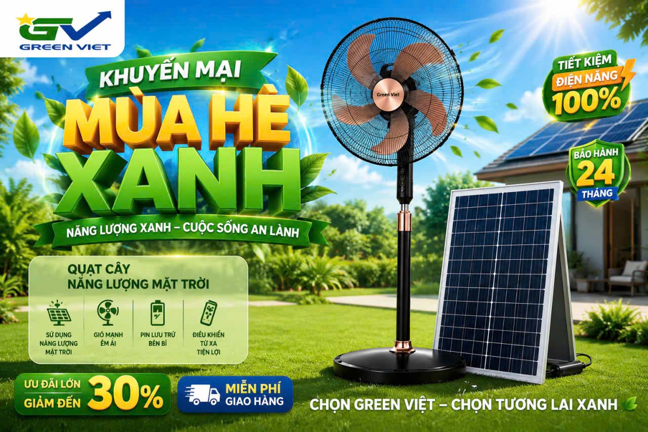 Quạt năng lượng mặt trời