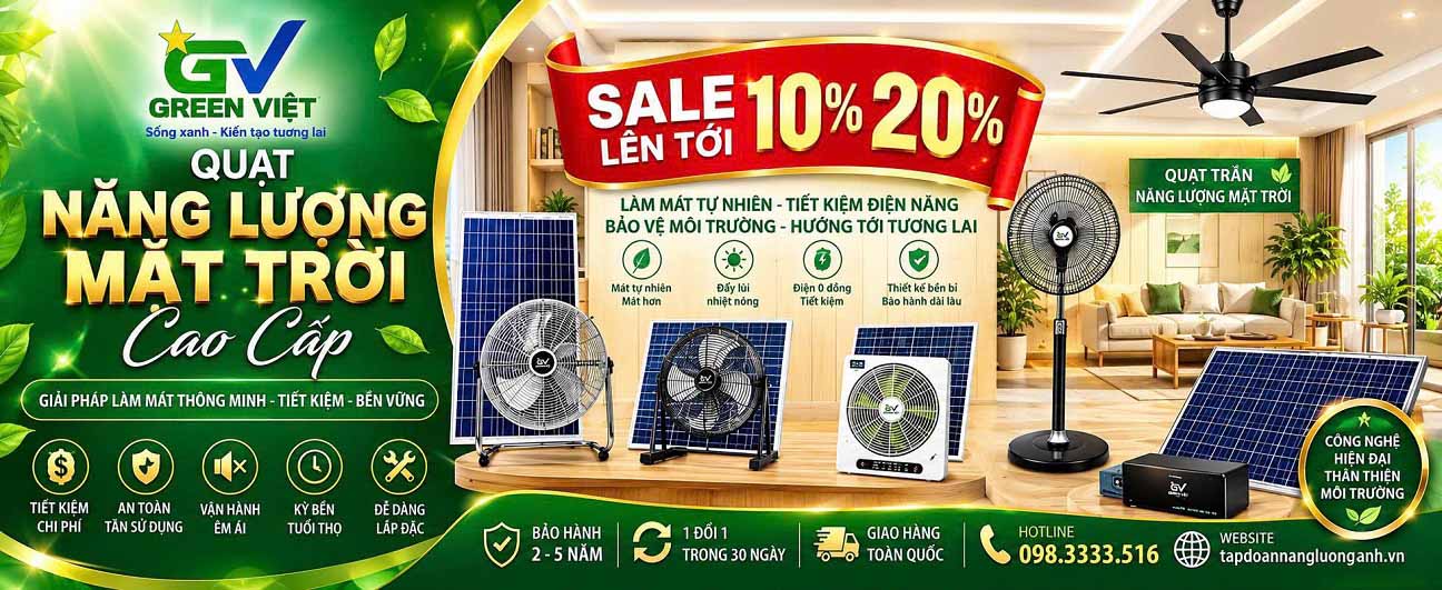 Quạt Năng Lượng Mặt Trời