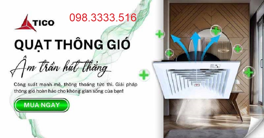 Quạt Thông Gió Luxury Tico HA15TC4, HA20TC4, HA25TC4