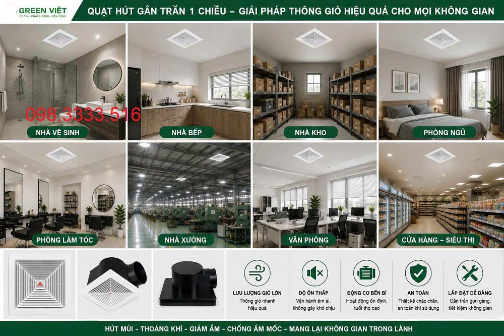 Quạt Thông Gió Luxury Tico HA15TC4, HA20TC4, HA25TC4
