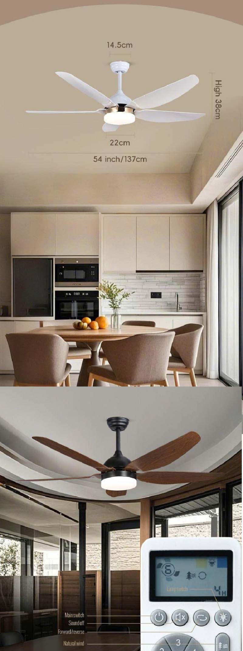 Quạt Trần Đèn Cánh Gỗ QTTG-142