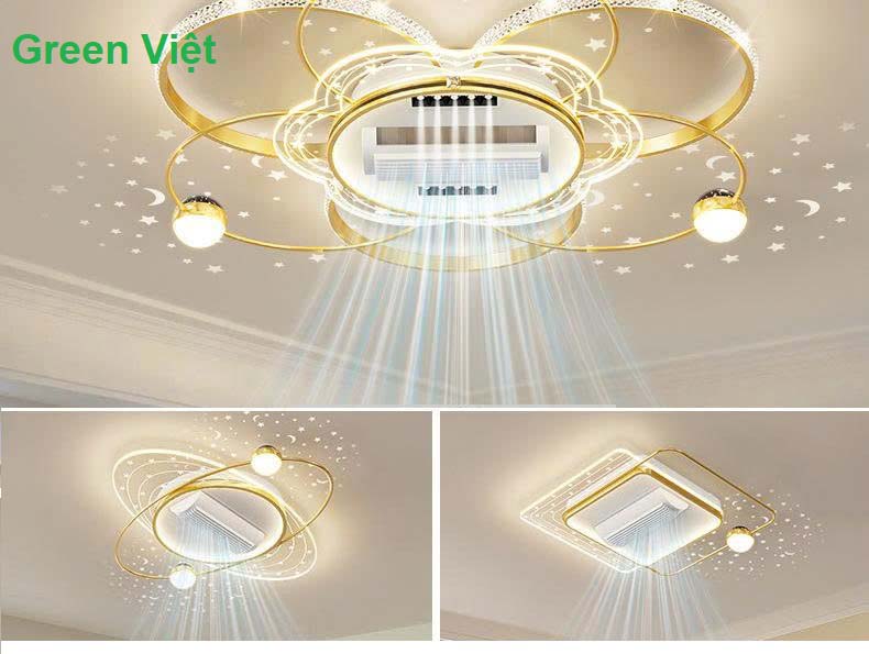 Quạt trần đèn QTDG-51 Thiết Kế Hiện Đại