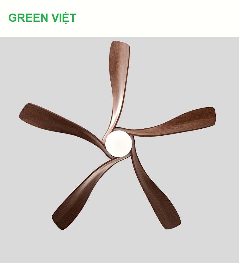 Quạt trần đèn trang trí cao cấp HTQ.28 mẫu mới Loại xịn Phòng khách