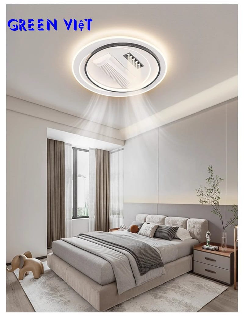 Quạt đèn ốp trần QDOT1