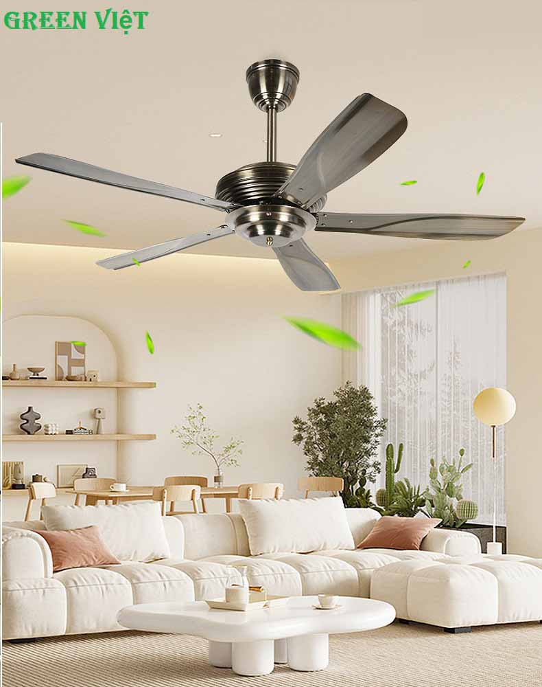 Quạt trần lắp phòng khách QT01 sang trọng