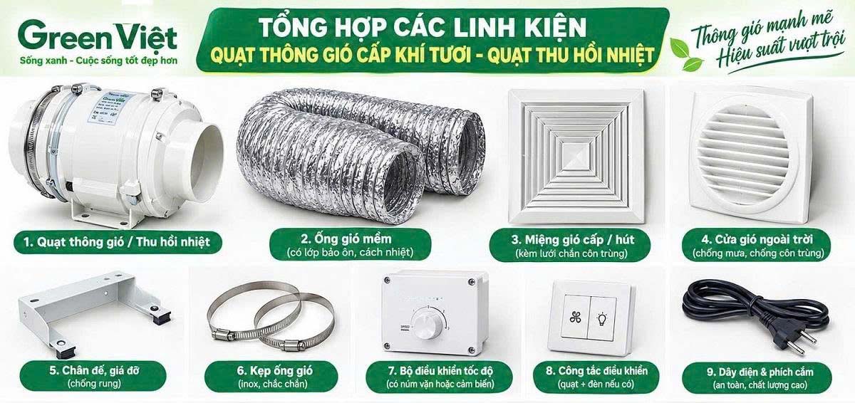 Quạt hút mùi nối ống HF bếp, nhà hàng, quán ăn, căn hộ