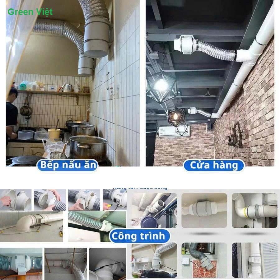 Quạt hút mùi nối ống HF bếp, nhà hàng, quán ăn, căn hộ
