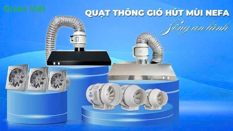 Quạt hút mùi nối ống HF bếp, nhà hàng, quán ăn, căn hộ