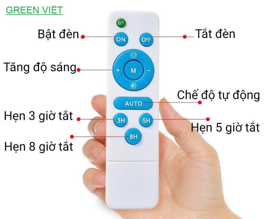 Remote điều khiển đèn năng lượng mặt trời