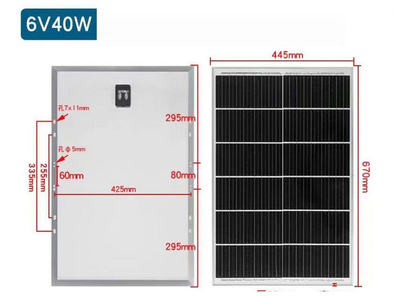 Tấm Pin Đèn Năng Lượng Mặt Trời 100W