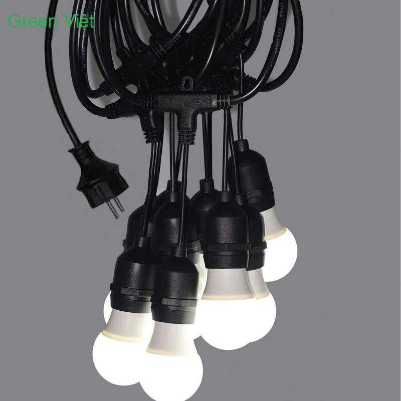Dây led quả nhót 10m 20 bóng QN02 trang trí quán cà phê, quán trà chanh và nhà hàng