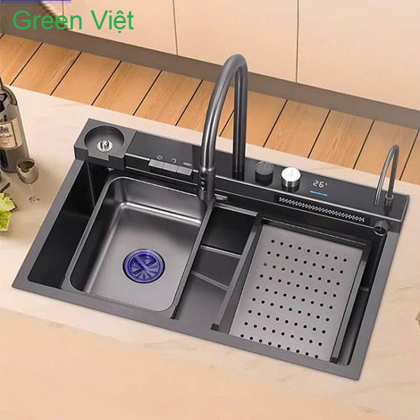 Bộ chậu rửa bát đa năng cao cấp inox 304 CR304 nhập khẩu thác nước